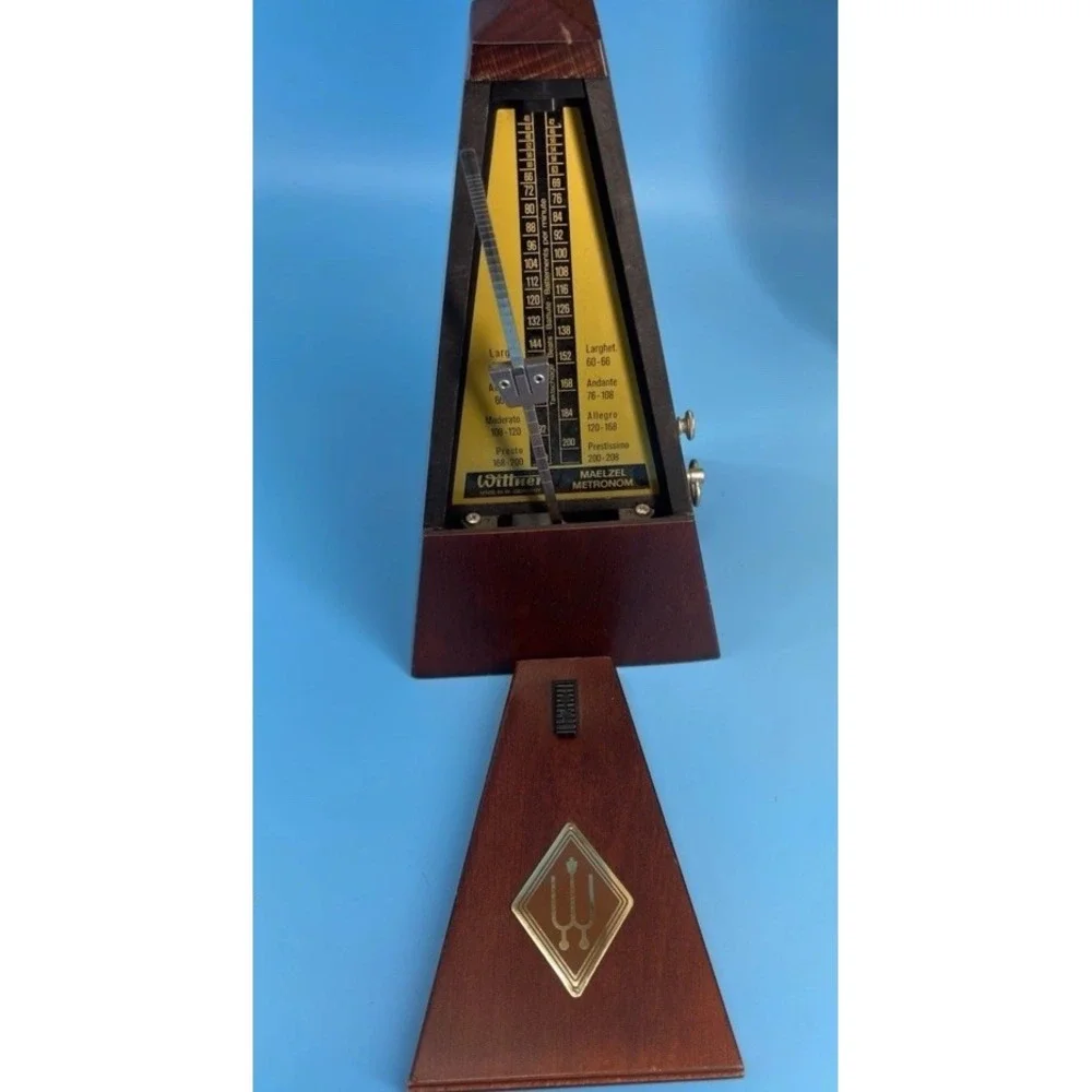 Vintage Wittner Metronome Wood Windup Made In Germany.Works Perfectly